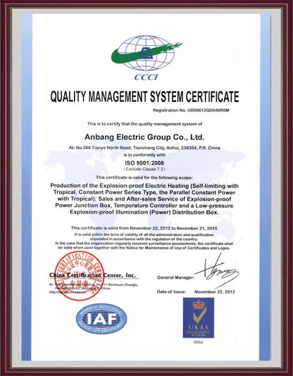 ISO9001质量体系认证英文版