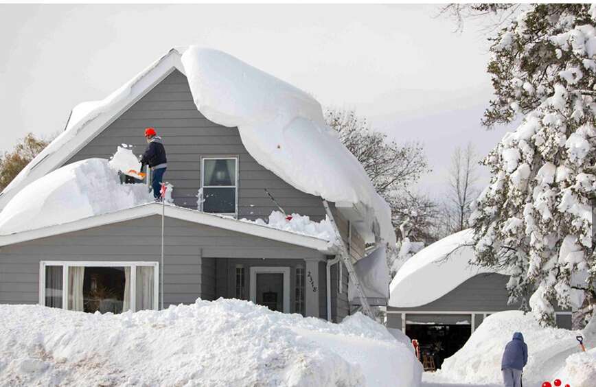 美国东北部遭大雪袭击 屋顶融雪电伴热很有效